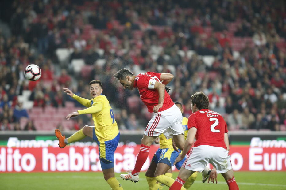 Jonas em ação no Benfica- Arouca