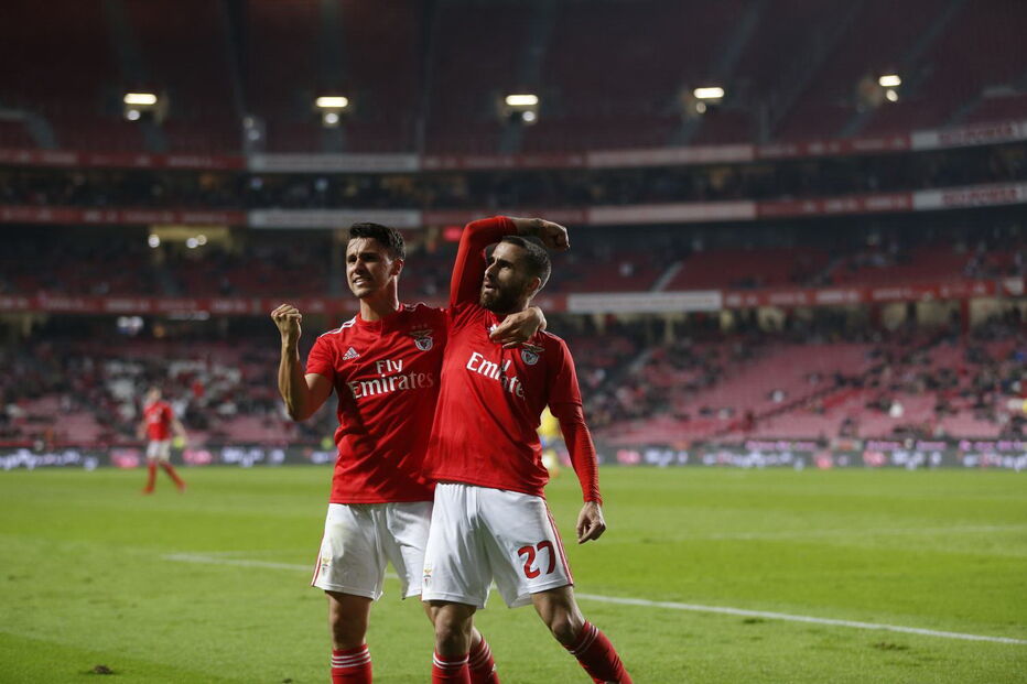 Rafa celebra o golo que deu a vitória ao Benfica sobre o Arouca