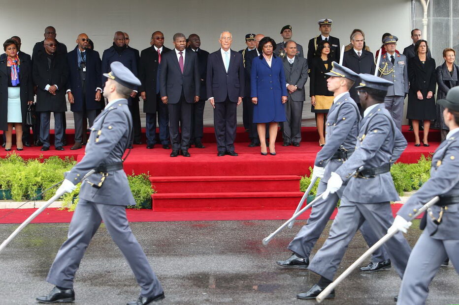 Comitiva do presidente de Angola, João Lourenço, na visita a Portugal