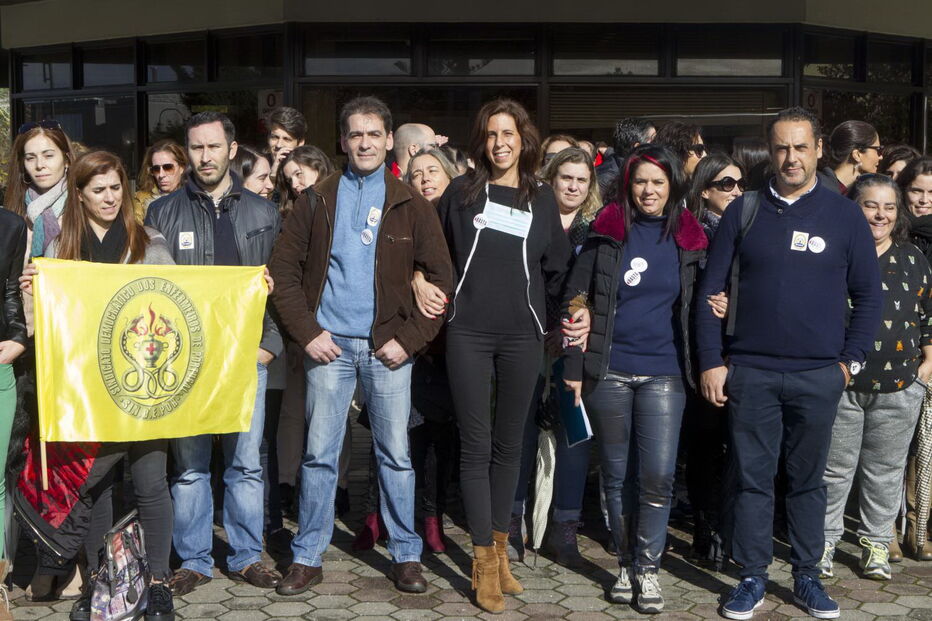 Enfermeiros protestaram ontem em vários hospitais, incluindo em Coimbra