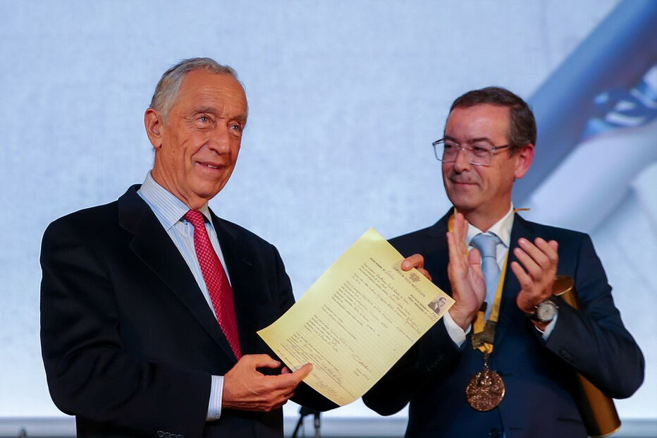 Marcelo Rebelo de Sousa assistem ao Juramento de Hipócrates de 400 jovens