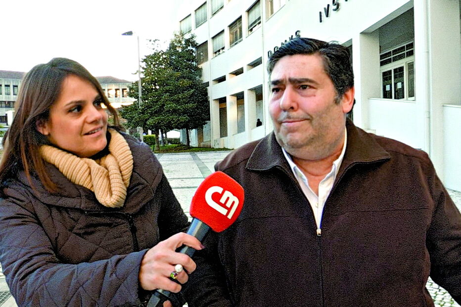 Deputado do PSD, Rui Silva, a sair da reunião com o Ministério Público de Braga, a 21 de dezembro do ano passado, quando passou a arguido no caso