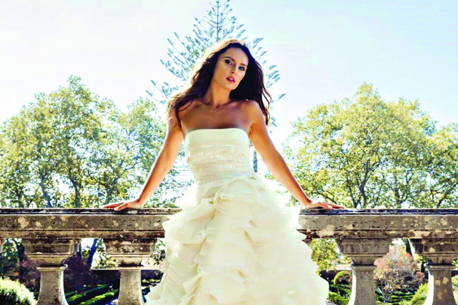 Vanessa Rebelo foi fotografada no Jardim Botânico de Lisboa   