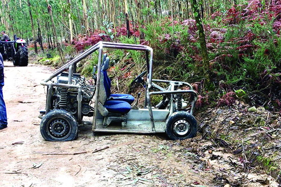 Protótipo construído pelo estudante e pelo pai 