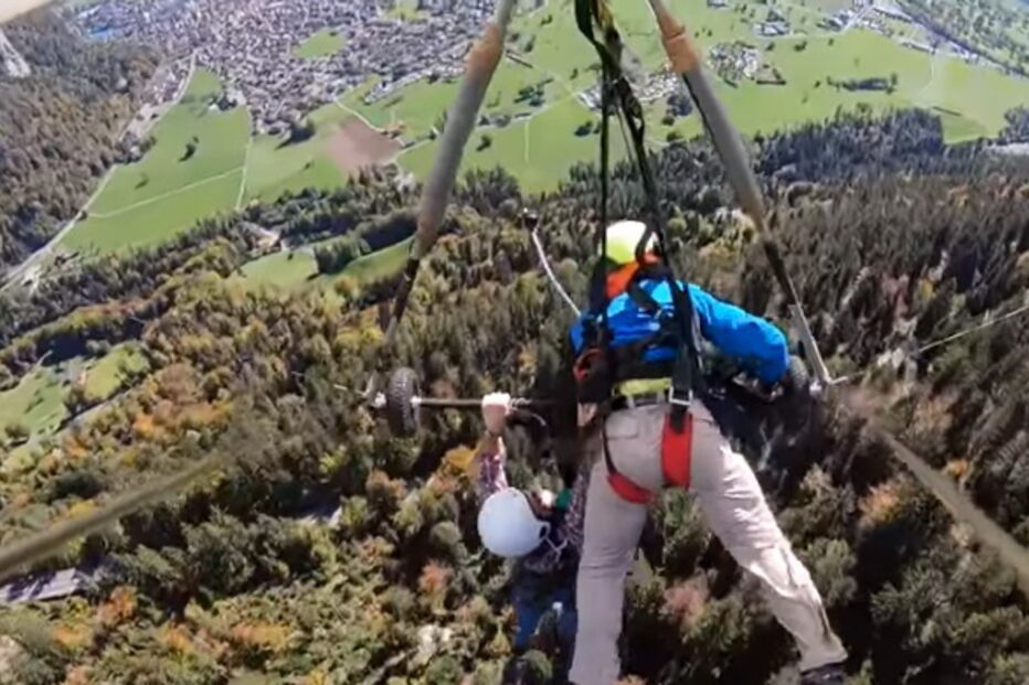 Piloto esquece-se de prender passageiro em batismo de Asa Delta em viagem arrepiante