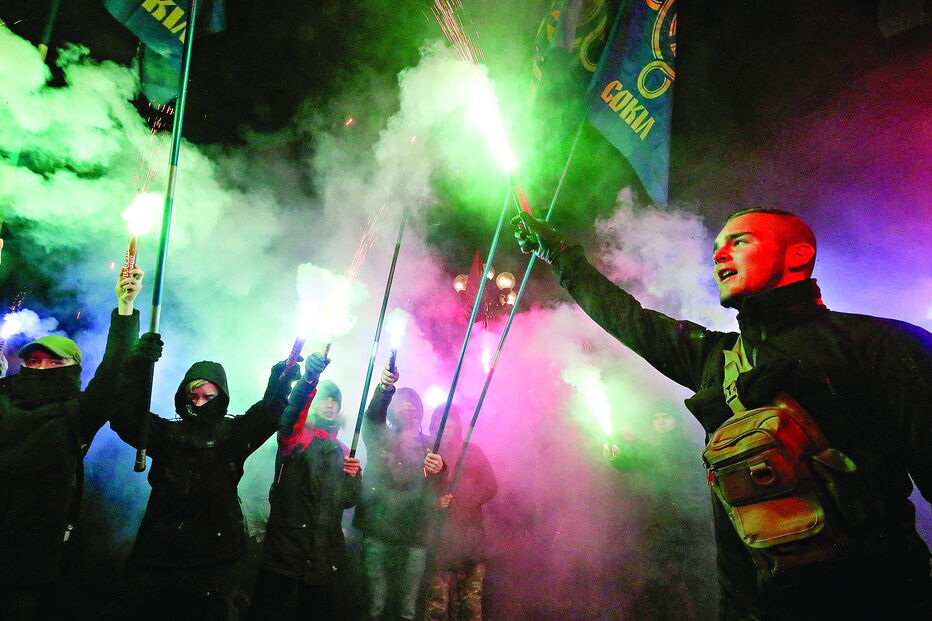 Manifestantes pediram o fim das relações diplomáticas com a Rússia