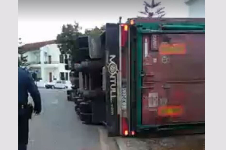 Camião despista-se em Elvas