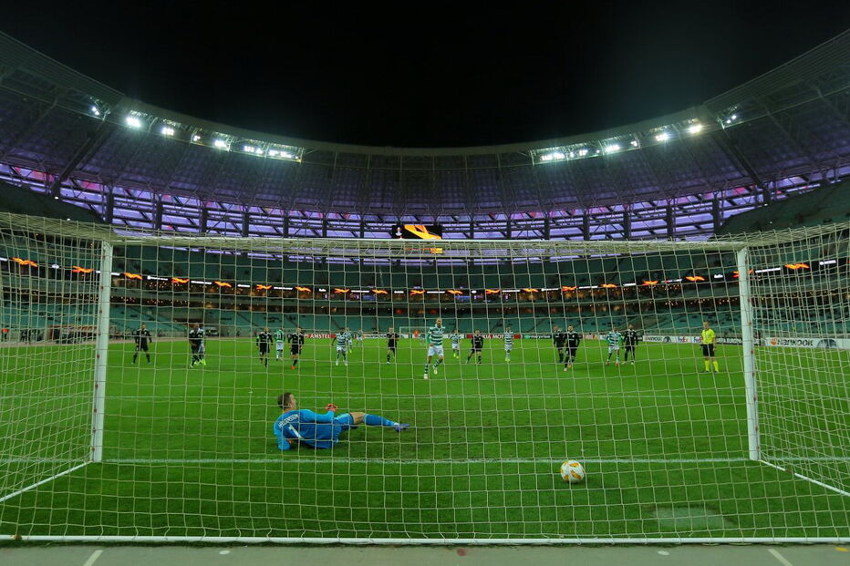 Jogo entre Qarabag e Sporting para a Liga Europa
