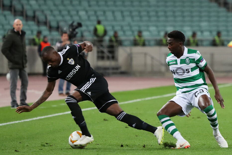 Jogo entre Qarabag e Sporting para a Liga Europa	