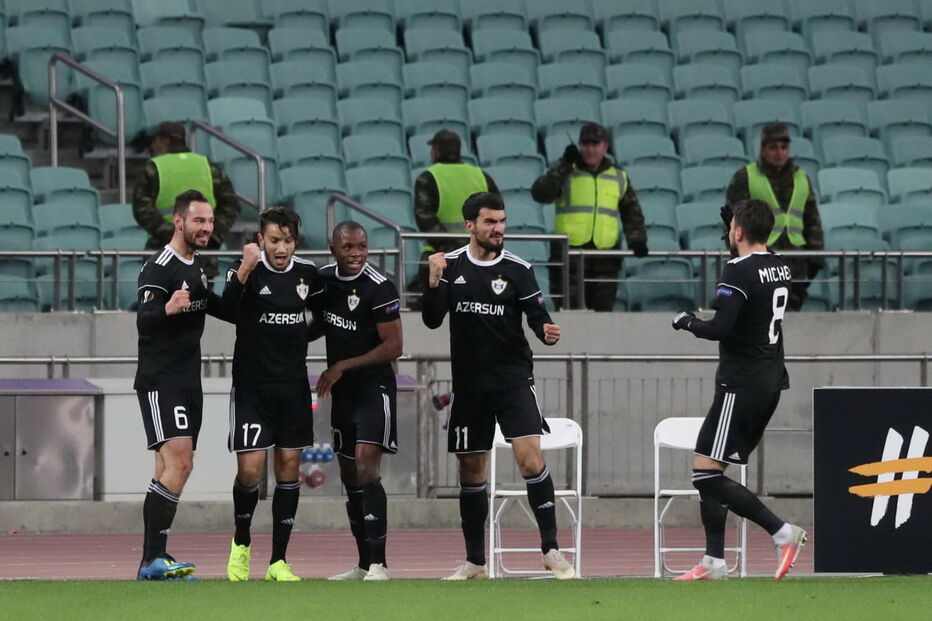 Jogo entre Qarabag e Sporting para a Liga Europa	