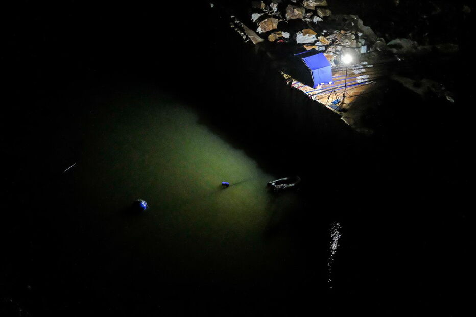 Encontrada viatura submersa na pedreira em Borba