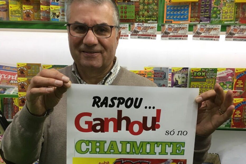 Talão premiado da raspadinha