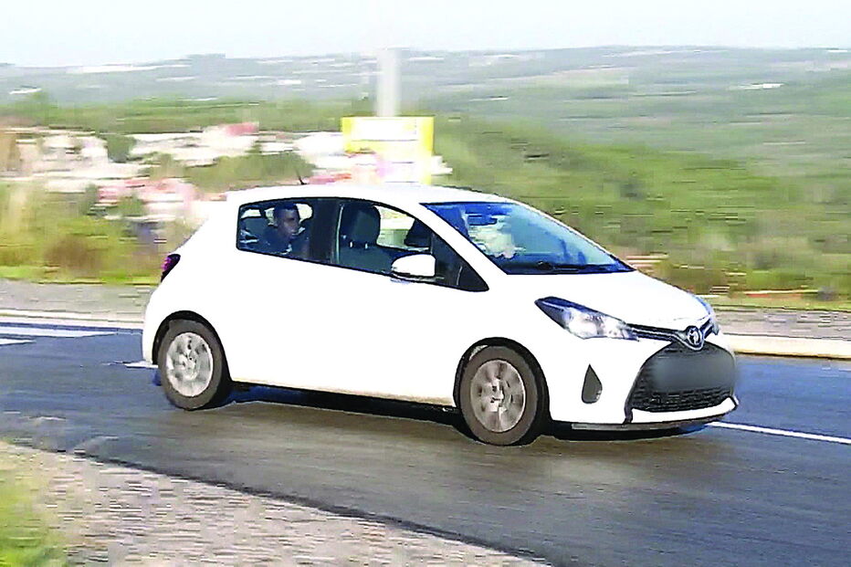 Detido, ontem, no carro da PJ Militar  