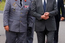 O Tenente-General Rui Davide Guerra Pereira com o antigo Presidente da República, Ramalho Eanes