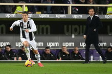 Ronaldo no jogo Juventus - Fiorentina