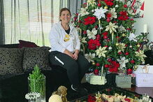 Dolores Aveiro mostra a sua árvore de Natal