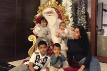 Georgina Rodríguez e os filhos de Cristiano Ronaldo