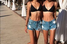 Irmãs gémeas Masha e Dash Ledeneva