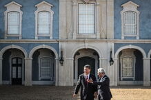 Xi Jinping  e António Costa furaram o protocolo para conversarem a sós, após  uma declaração conjunta sem questões