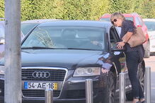 Horácio Garcez e Cipriano Reis à chegada ao Tribunal de Matosinhos