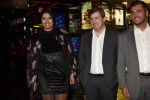 Bruno de Carvalho em festa com Inês Simões