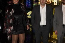 Bruno de Carvalho em festa com Inês Simões