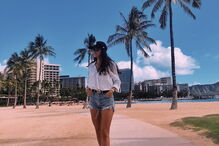 Catarina Gouveia no Havai