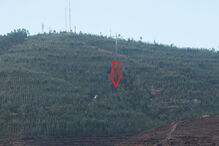 Local onde caiu helicóptero do INEM, em Valongo