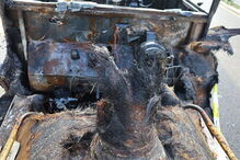 Comboio de Natal de Rio Maior vandalizado e incendiado 