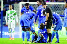 Danilo foi assistido no jogo com o Moreirense e saiu 