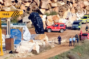 Segunda viatura retirada da pedreira em Borba