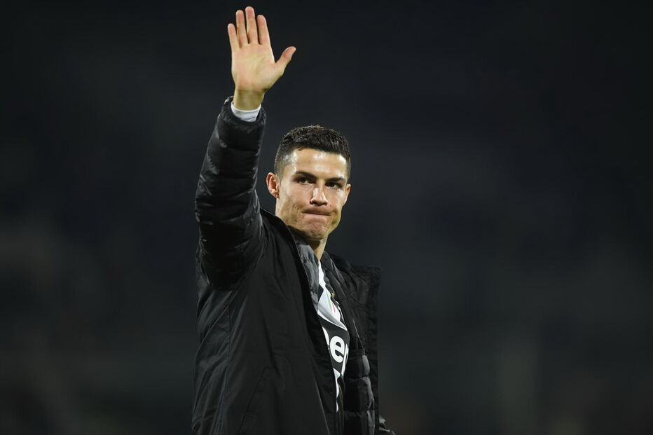 Ronaldo no jogo Juventus - Fiorentina