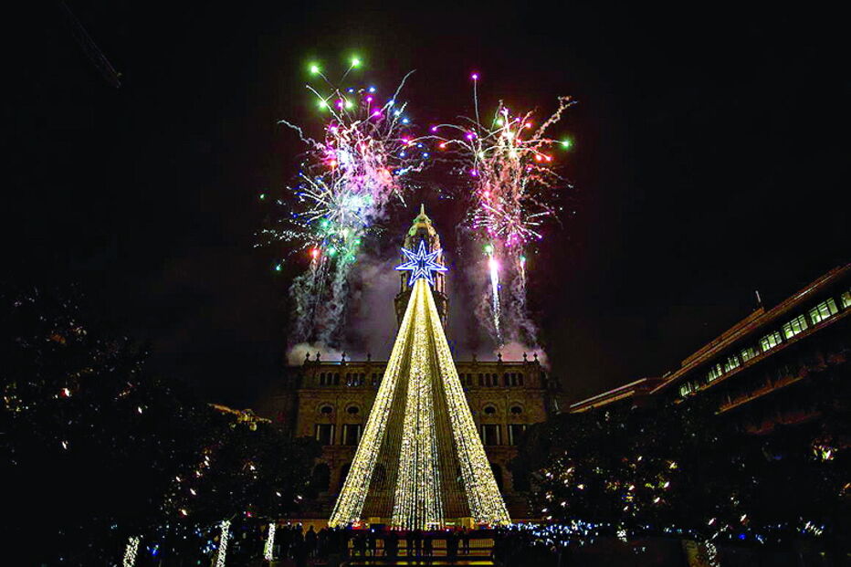 Iluminação natalícia na cidade do Porto