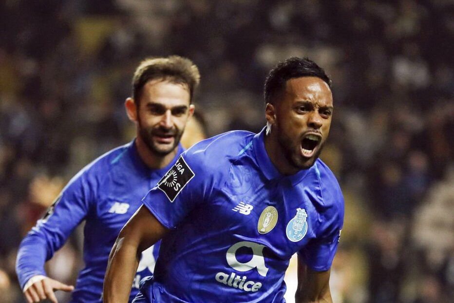 Hernâni celebra o golo da vitória 