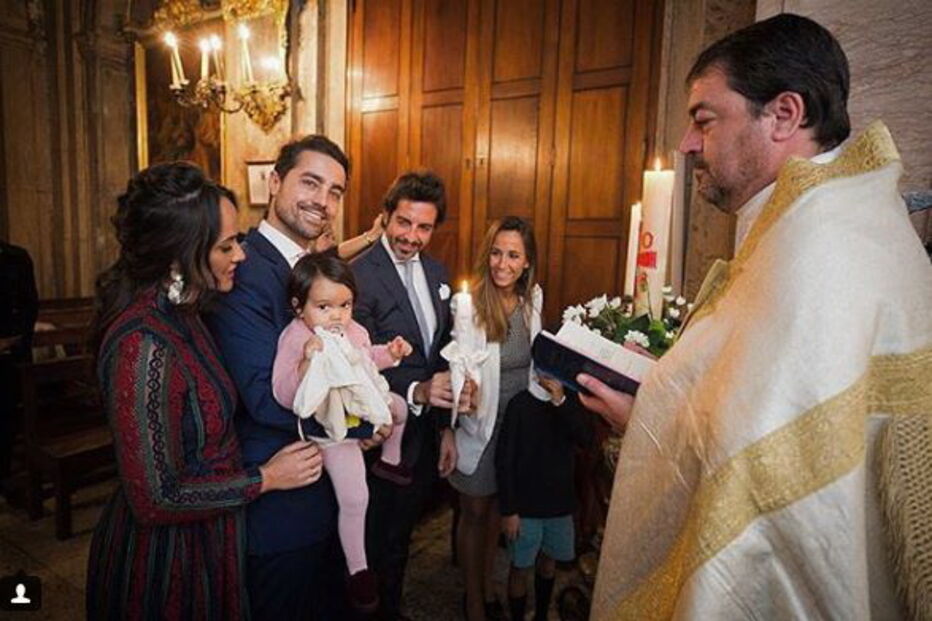 Ricardo Pereira e mulher batizam filha em cerimónia de luxo