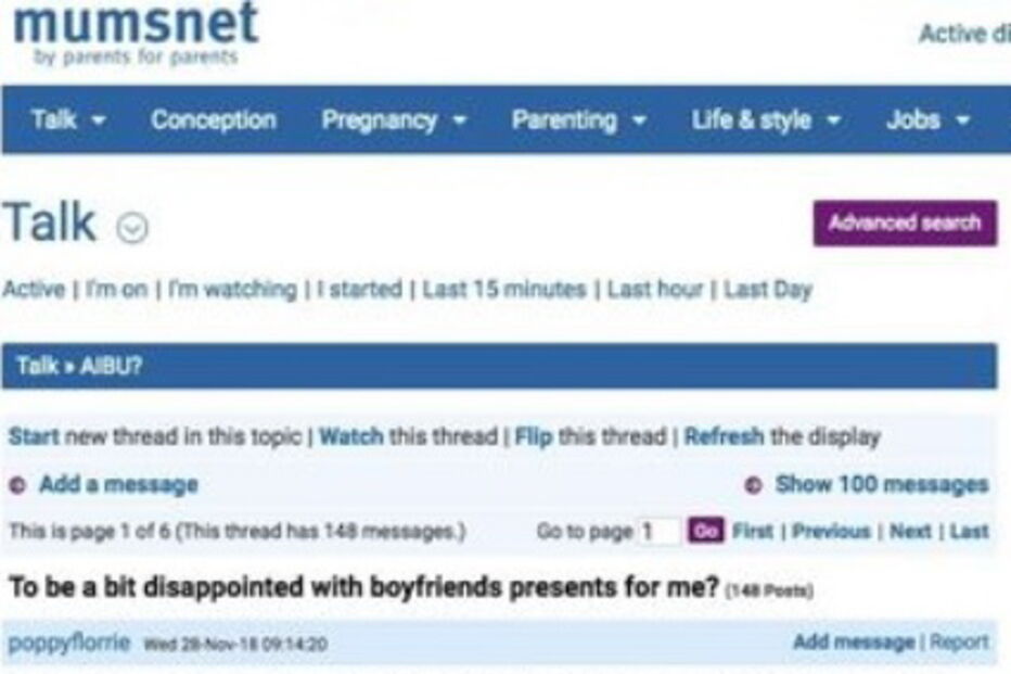 Mulher desabafou num fórum online sobre os presentes que o namorado lhe ofereceu