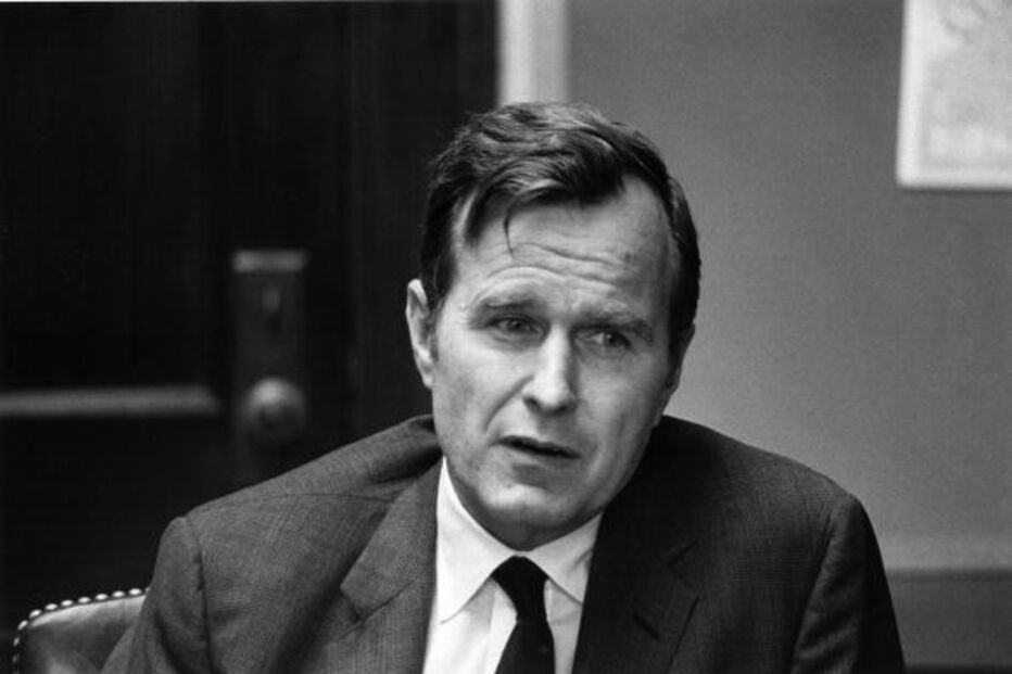 O antigo presidente americano George H. W, Bush	