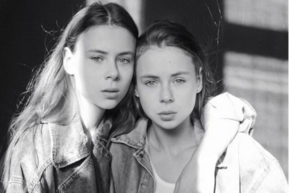 Irmãs gémeas Masha e Dash Ledeneva