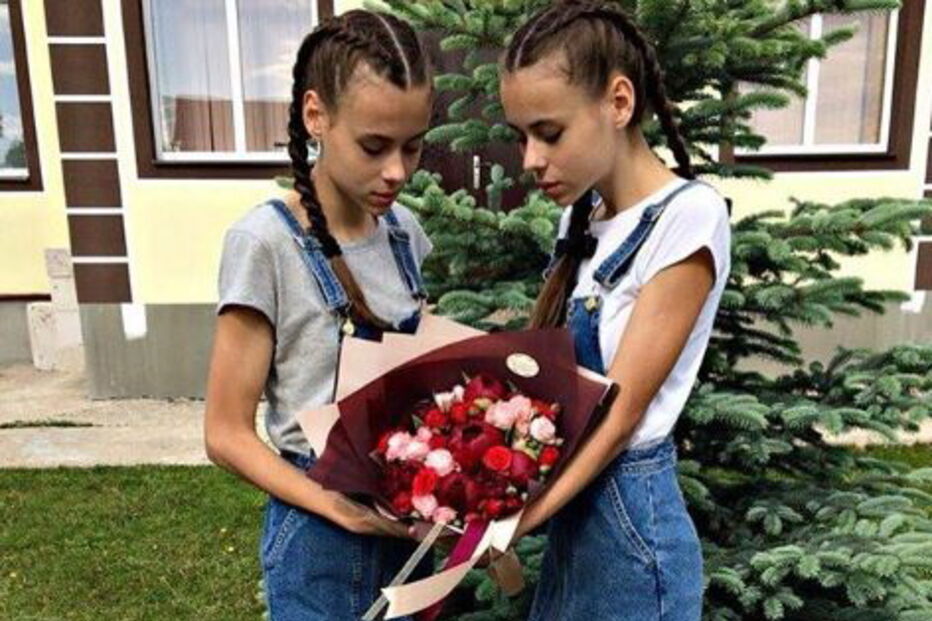 Irmãs gémeas Masha e Dash Ledeneva