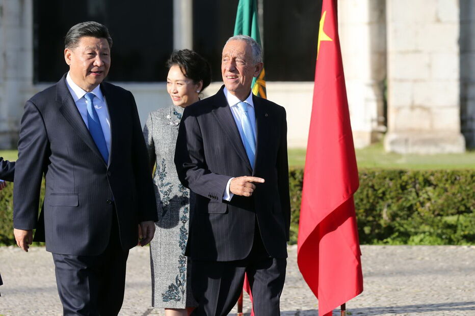 Marcelo Rebelo de Sousa recebe o Presidente da China