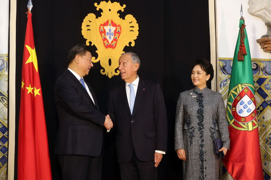 Marcelo Rebelo de Sousa recebe o Presidente da China