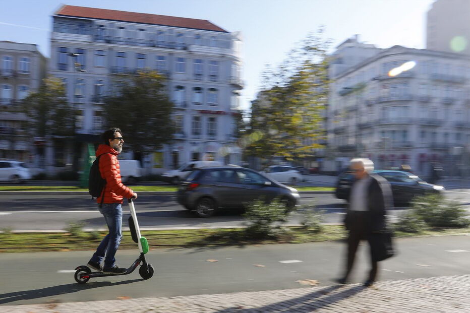 Trotinetas partilhadas da cidade de Lisboa