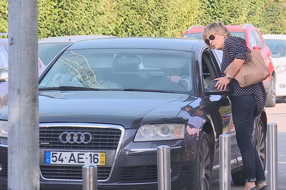 Horácio Garcez e Cipriano Reis à chegada ao Tribunal de Matosinhos