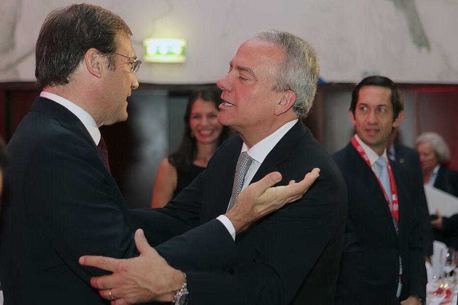 Passos Coelho com José Maria Ricciardi, em 2014