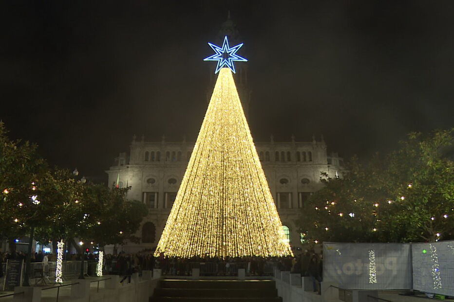 Luzes de Natal no Porto