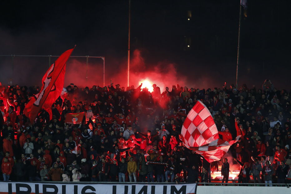 Benfica joga contra o Vitória de Setúbal no Estádio do Bonfim	