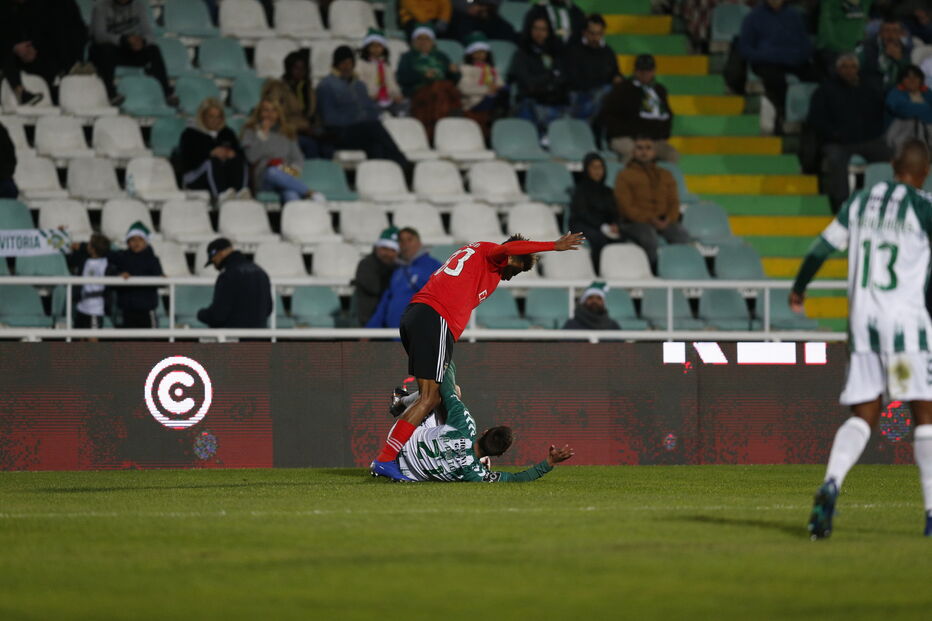 Benfica joga contra o Vitória de Setúbal no Estádio do Bonfim	
