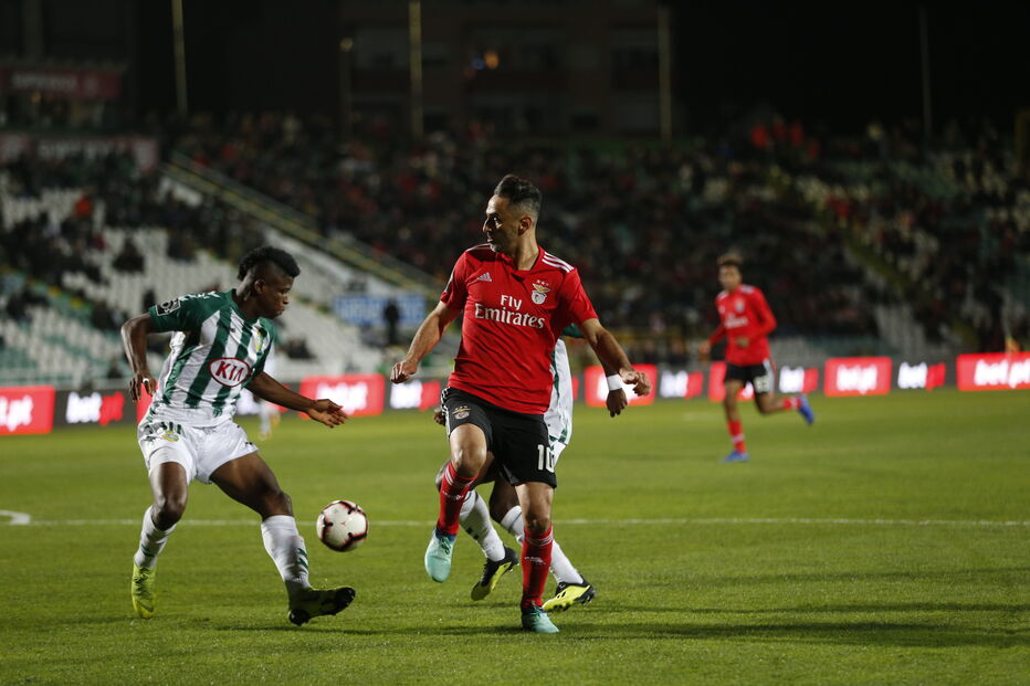 Benfica joga contra o Vitória de Setúbal no Estádio do Bonfim	