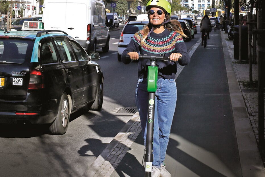 A atriz Mafalda Luís de Castro em Lisboa  