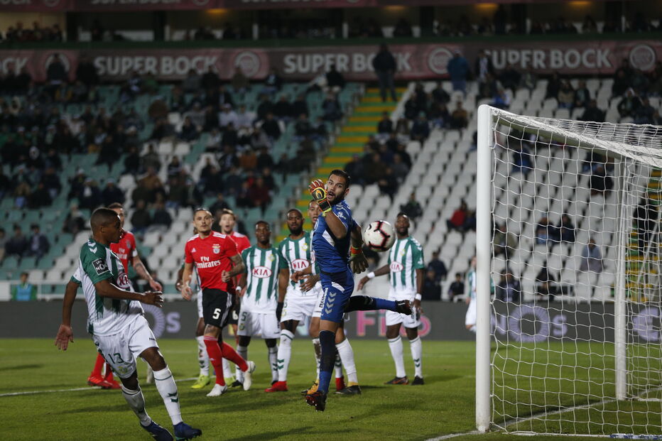 Benfica joga contra o Vitória de Setúbal no Estádio do Bonfim	